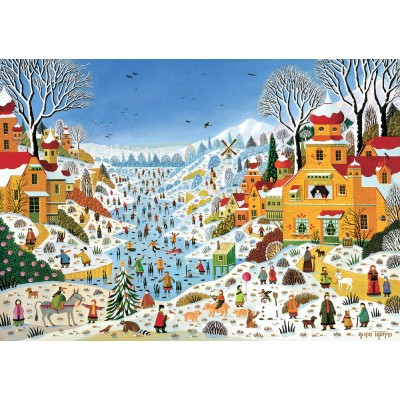 Puzzle-Michele-Wilson-K774-100 Handgeschnittenes Holzpuzzle - Thomas - Winter Scene At Toucans
