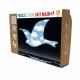 Puzzle aus handgefertigten Holzteilen - Magritte - Vogel im Himmel