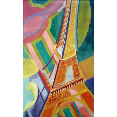 Puzzle-Michele-Wilson-W276-100 Puzzle aus handgefertigten Holzteilen - Delaunay: Eiffelturm