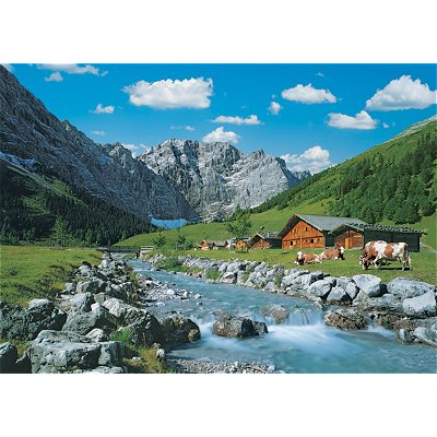 Puzzle Ravensburger-00649 Österreich, Karwendelgebirge