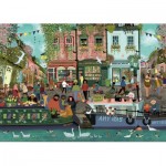 Puzzle  Ravensburger-00814 Entlang des Flusses