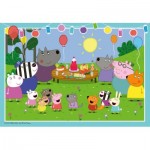  Ravensburger-04018 2 Puzzles - Platz für die Party / Peppa Pig