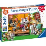  Ravensburger-05013 3 Puzzles - 44 Cats