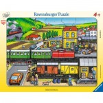  Ravensburger-05234 Rahmenpuzzle - Bahnfahrt