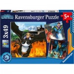  Ravensburger-05688 3 Puzzles - Dragons