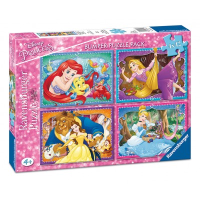 Ravensburger-06857 4 Puzzles - Disney Princess