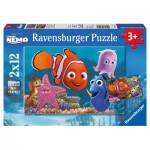  Ravensburger-07556 2 Puzzles - Nemo