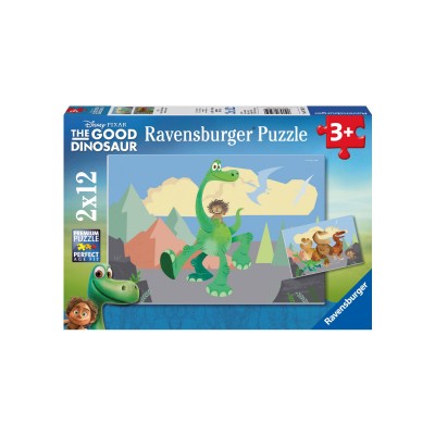 Ravensburger-07595 2 Puzzles - Arlo und Spot