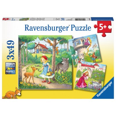 Ravensburger-08051 3 Puzzles - Geschichten und Legenden