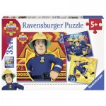  Ravensburger-09386 3 puzzles - Feuerwehrmann Sam