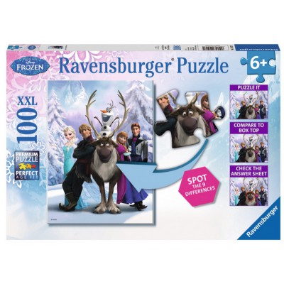 Puzzle Ravensburger-10557 Frozen - Finde den Fehler!