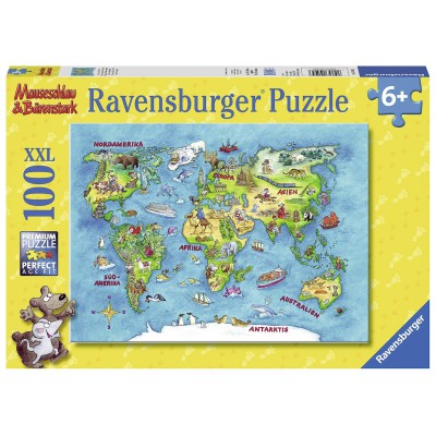 Puzzle Ravensburger-10595 XXL Teile - Reise um die Welt