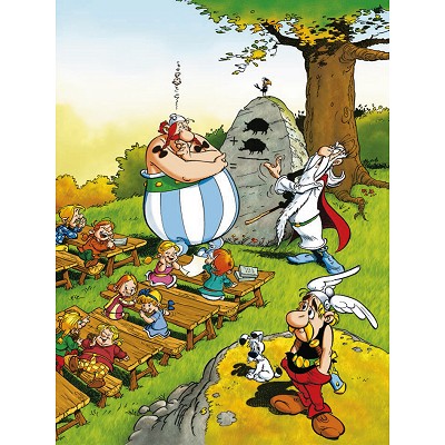 Puzzle Ravensburger-10958 Asterix und Obelix: Obelix in der Schule