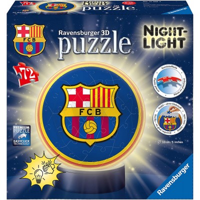 Ravensburger-11166 3D Puzzle Ball - FC Barcelona