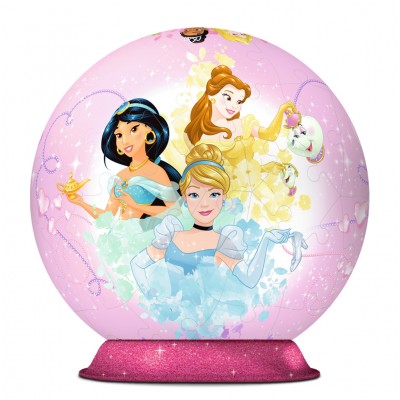 Ravensburger-11809 3D Puzzle-Ball - Disney Princess
