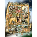 Puzzle  Ravensburger-12000862 XXL Teile - Tiere im Regal