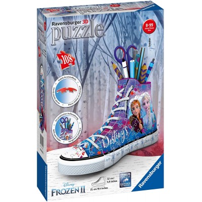 Ravensburger-12121 3D Puzzle - Sneaker - Frozen II