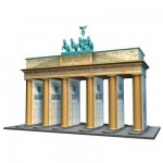  Ravensburger-12551 3D Puzzle, 324 Teile - Brandenburger Tor, Berlin