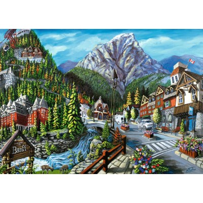 Puzzle Ravensburger-16481 Willkommen in Banff