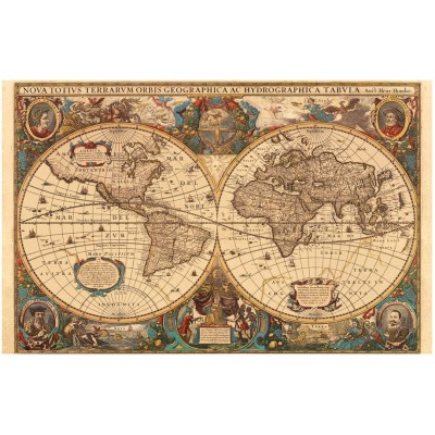 Puzzle Ravensburger-17411 Alte Weltkarte