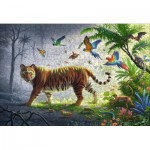  Ravensburger-17514 Wooden Puzzle - Tiger in the Jungle