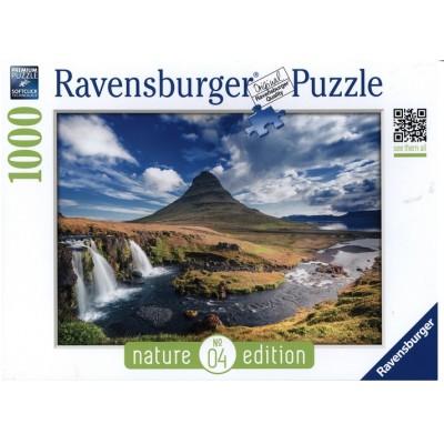 Puzzle Ravensburger-19539 Nature Edition N°4: Wasserfall von Kirkjufell, Island