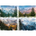 Puzzle   Märchenschloss in 4 Jahreszeiten