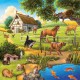 Puzzle 3 x 49 Teile - Zoo, wiilde und Haustiere