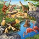 Puzzle 3 x 49 Teile - Zoo, wiilde und Haustiere