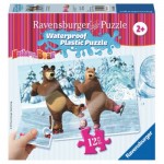   Waterproof Plastic Puzzle - Masha and the Bear