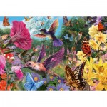   Wellness & Puzzle - Kolibris und Schmetterlinge