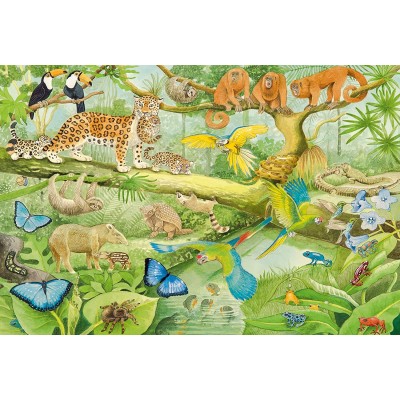 Puzzle Schmidt-Spiele-56250 Tiere im Regenwald