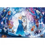 Puzzle  Schmidt-Spiele-56386 Prinzessin im Winterwald