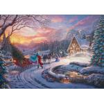 Puzzle  Schmidt-Spiele-58035 Disney - Cinderella - Der Baum kommt nach Hause