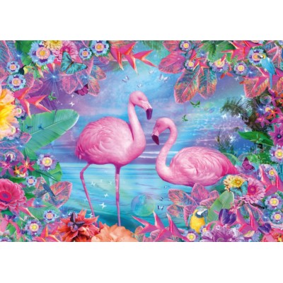 Puzzle Schmidt-Spiele-58342 Flamingos