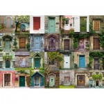 Puzzle  Schmidt-Spiele-58950 Collage - Türen