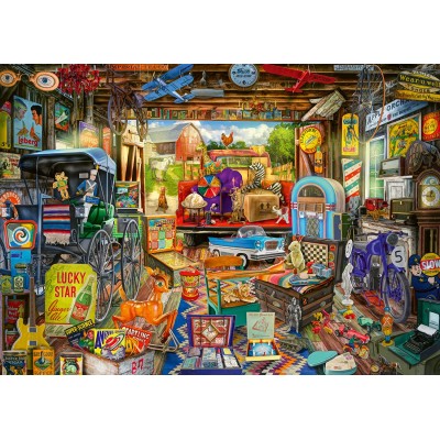 Puzzle Schmidt-Spiele-58972 Garagen-Flohmarkt