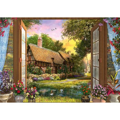 Puzzle Schmidt-Spiele-59591 Dominic Davison - Blick auf Das Cottage