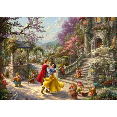 Puzzle Schmidt-Spiele-59625 Thomas Kinkade, Disney, Schneewittchen - Tanz mit dem Prinzen
