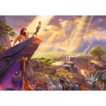 Puzzle  Schmidt-Spiele-59673 Thomas Kinkade - Disney - König der Löwen