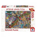 Puzzle  Schmidt-Spiele-59966 Steve Skelton - Alles in Bewegung