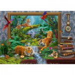 Puzzle   Jan Patrik Krasny, Coming to Life, Tiger im Dschungel