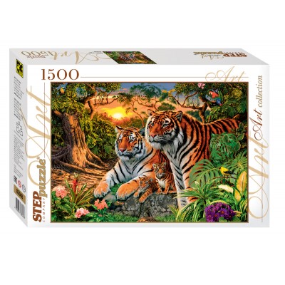 Puzzle Step-Puzzle-83048 Wie viele Tiger?