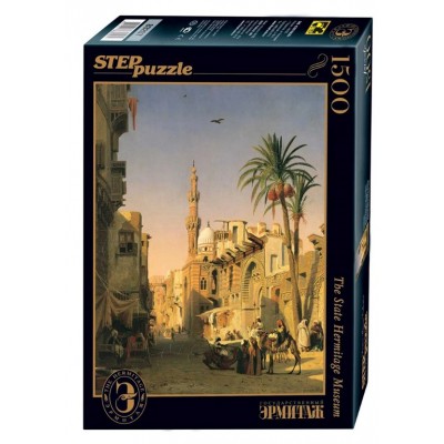 Puzzle Step-Puzzle-83207 Prosper Marilhat - Elizbekia Street in Cairo