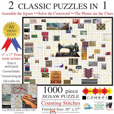 Sunsout-10176 Irv Brechner - Puzzle Combo: Counting Stitches