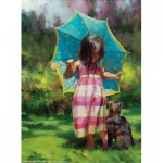 Puzzle  Sunsout-11205 XXL Teile - The Teal Umbrella