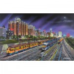 Puzzle  Sunsout-21385 Robert West: Chicago Nights