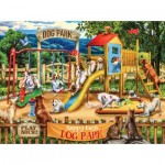 Puzzle  Sunsout-28538 Tom Wood - Happy Days Dog Park