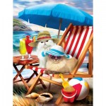 Puzzle  Sunsout-28865 XXL Teile - Beach Cats