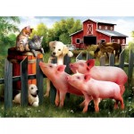 Puzzle  Sunsout-28870 XXL Teile - Making New Friends